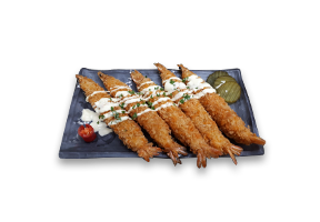 Deep-fried jumbo shrimp