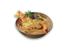 Sanuki Deep-fried jumbo shrimp Udon